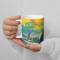 Personalized Brazil Sete de Setembro Ceramic Mug Brasil Rio de Janeiro Art Style - Wonder Print Shop