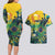 Personalized Brazil Sete de Setembro Couples Matching Long Sleeve Bodycon Dress and Hawaiian Shirt Brasil Rio de Janeiro Art Style - Wonder Print Shop