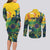 Personalized Brazil Sete de Setembro Couples Matching Long Sleeve Bodycon Dress and Long Sleeve Button Shirt Brasil Rio de Janeiro Art Style - Wonder Print Shop