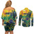 Personalized Brazil Sete de Setembro Couples Matching Off Shoulder Short Dress and Long Sleeve Button Shirt Brasil Rio de Janeiro Art Style - Wonder Print Shop