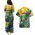 Personalized Brazil Sete de Setembro Couples Matching Puletasi and Hawaiian Shirt Brasil Rio de Janeiro Art Style - Wonder Print Shop