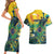 Personalized Brazil Sete de Setembro Couples Matching Short Sleeve Bodycon Dress and Hawaiian Shirt Brasil Rio de Janeiro Art Style - Wonder Print Shop