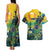 Personalized Brazil Sete de Setembro Couples Matching Tank Maxi Dress and Hawaiian Shirt Brasil Rio de Janeiro Art Style - Wonder Print Shop