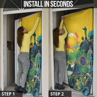 Brazil Sete de Setembro Door Cover Brasil Rio de Janeiro Art Style - Wonder Print Shop