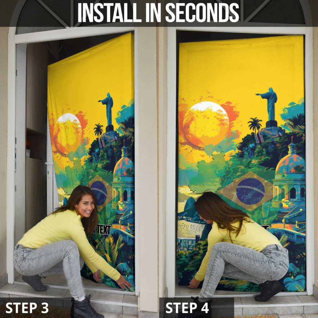 Brazil Sete de Setembro Door Cover Brasil Rio de Janeiro Art Style - Wonder Print Shop