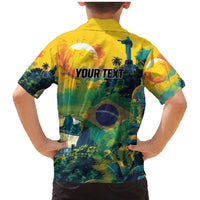 Personalized Brazil Sete de Setembro Family Matching Mermaid Dress and Hawaiian Shirt Brasil Rio de Janeiro Art Style - Wonder Print Shop