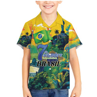 Personalized Brazil Sete de Setembro Family Matching Mermaid Dress and Hawaiian Shirt Brasil Rio de Janeiro Art Style - Wonder Print Shop