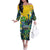 Personalized Brazil Sete de Setembro Family Matching Off The Shoulder Long Sleeve Dress and Hawaiian Shirt Brasil Rio de Janeiro Art Style - Wonder Print Shop