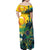 Personalized Brazil Sete de Setembro Family Matching Off Shoulder Maxi Dress and Hawaiian Shirt Brasil Rio de Janeiro Art Style - Wonder Print Shop