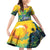 Personalized Brazil Sete de Setembro Family Matching Off Shoulder Short Dress and Hawaiian Shirt Brasil Rio de Janeiro Art Style - Wonder Print Shop