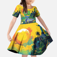 Personalized Brazil Sete de Setembro Family Matching Puletasi and Hawaiian Shirt Brasil Rio de Janeiro Art Style - Wonder Print Shop