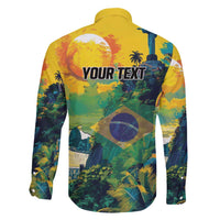 Personalized Brazil Sete de Setembro Family Matching Short Sleeve Bodycon Dress and Hawaiian Shirt Brasil Rio de Janeiro Art Style - Wonder Print Shop