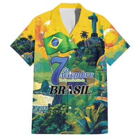 Personalized Brazil Sete de Setembro Family Matching Tank Maxi Dress and Hawaiian Shirt Brasil Rio de Janeiro Art Style - Wonder Print Shop