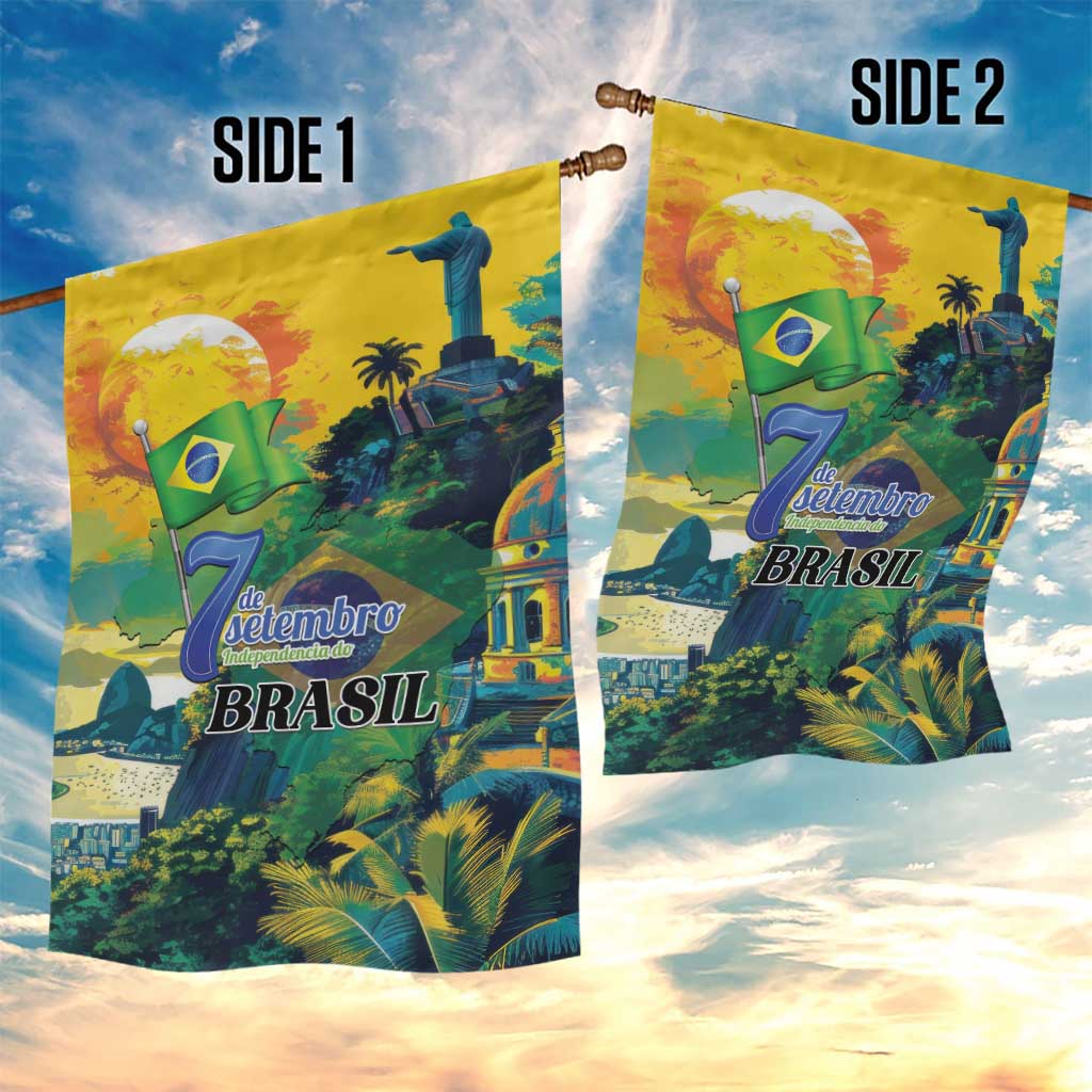 Brazil Sete de Setembro Garden Flag Brasil Rio de Janeiro Art Style - Wonder Print Shop