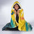 Brazil Sete de Setembro Hooded Blanket Brasil Rio de Janeiro Art Style - Wonder Print Shop