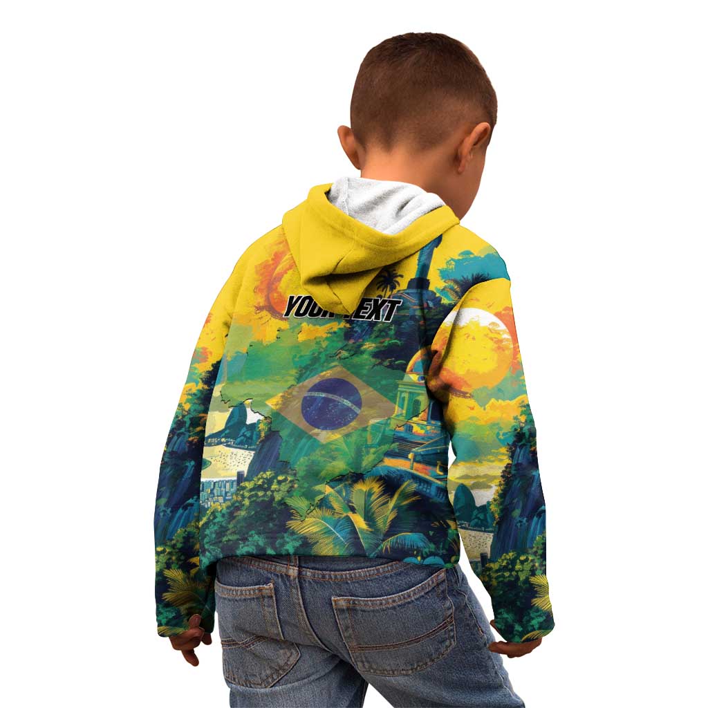 Personalized Brazil Sete de Setembro Kid Hoodie Brasil Rio de Janeiro Art Style - Wonder Print Shop