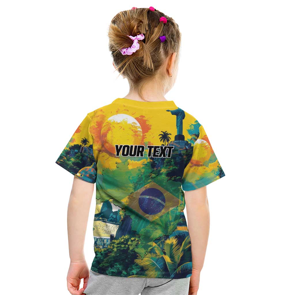 Personalized Brazil Sete de Setembro Kid T Shirt Brasil Rio de Janeiro Art Style - Wonder Print Shop