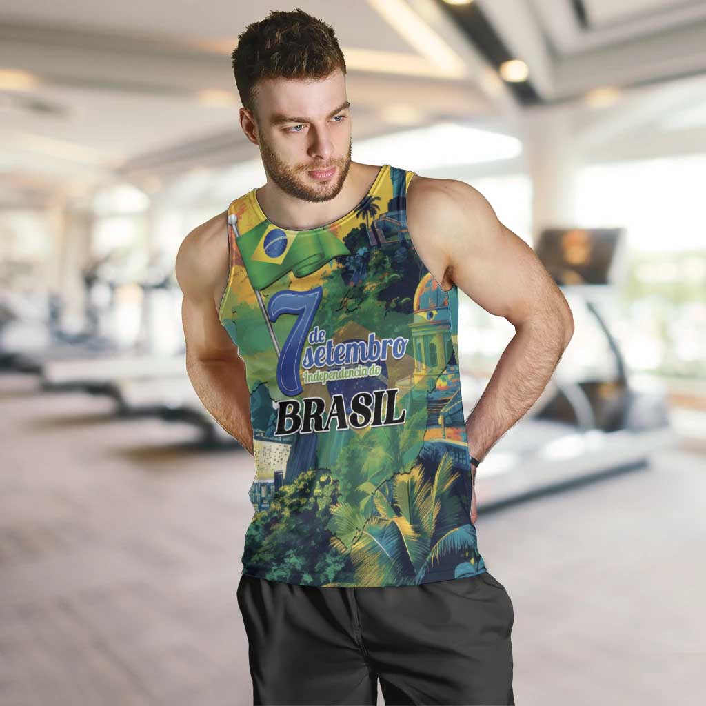 Personalized Brazil Sete de Setembro Men Tank Top Brasil Rio de Janeiro Art Style - Wonder Print Shop