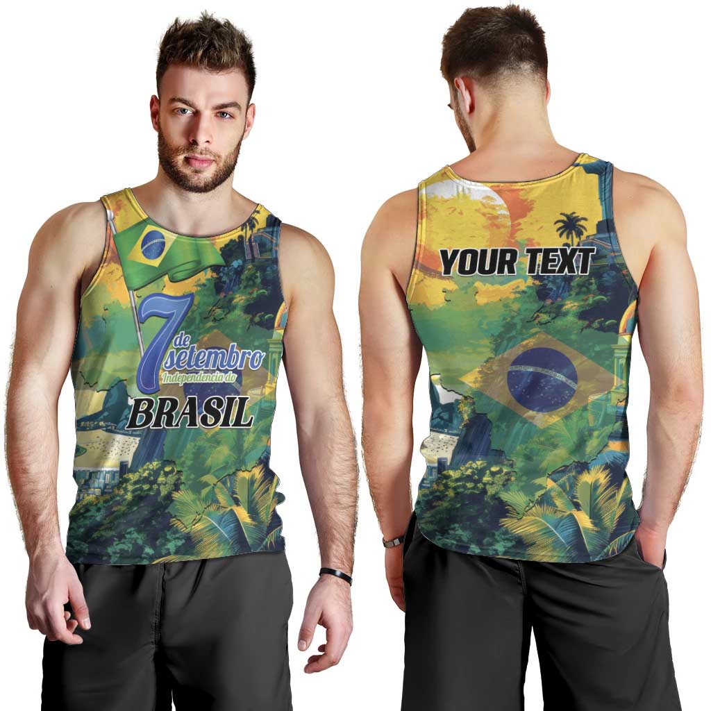 Personalized Brazil Sete de Setembro Men Tank Top Brasil Rio de Janeiro Art Style - Wonder Print Shop