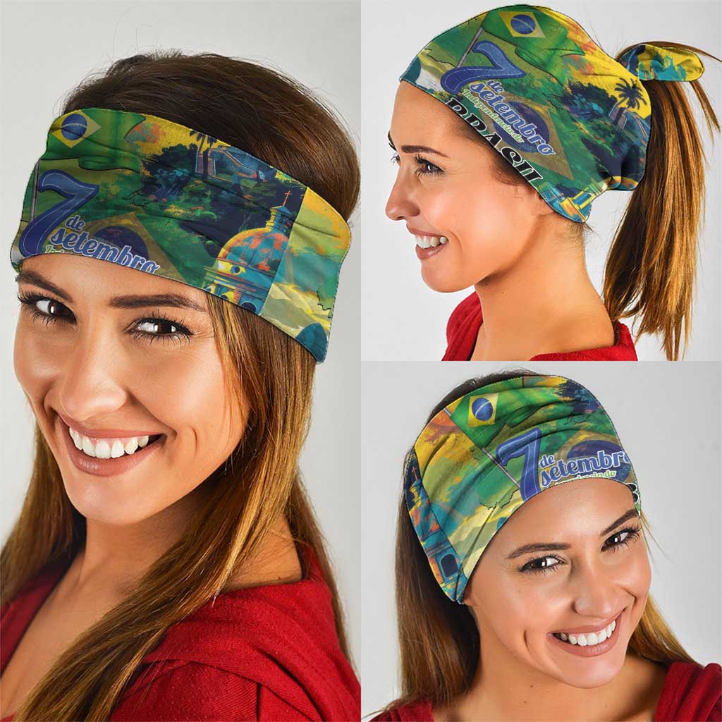 Brazil Sete de Setembro Neck Gaiter Brasil Rio de Janeiro Art Style LT01