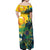 Personalized Brazil Sete de Setembro Off Shoulder Maxi Dress Brasil Rio de Janeiro Art Style - Wonder Print Shop