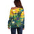Personalized Brazil Sete de Setembro Off Shoulder Sweater Brasil Rio de Janeiro Art Style - Wonder Print Shop