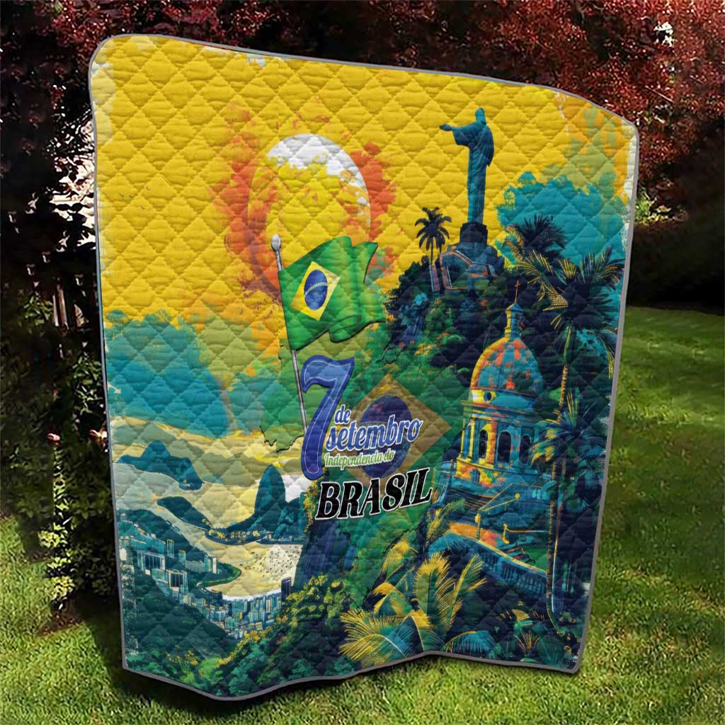 Brazil Sete de Setembro Quilt Brasil Rio de Janeiro Art Style - Wonder Print Shop