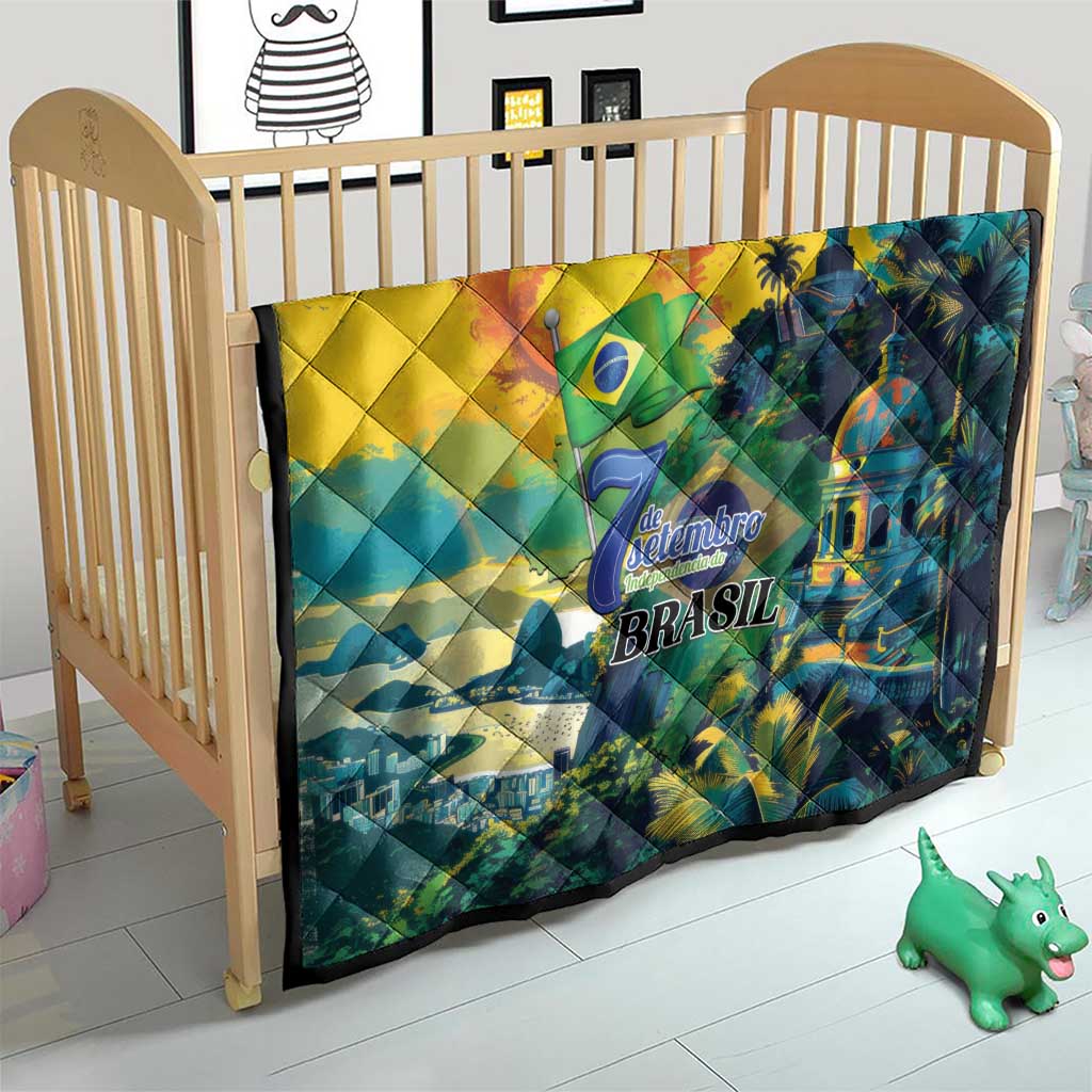 Brazil Sete de Setembro Quilt Brasil Rio de Janeiro Art Style - Wonder Print Shop
