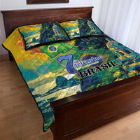 Brazil Sete de Setembro Quilt Bed Set Brasil Rio de Janeiro Art Style - Wonder Print Shop