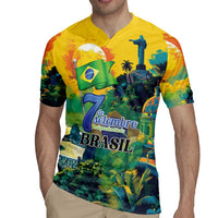Personalized Brazil Sete de Setembro Rugby Jersey Brasil Rio de Janeiro Art Style - Wonder Print Shop