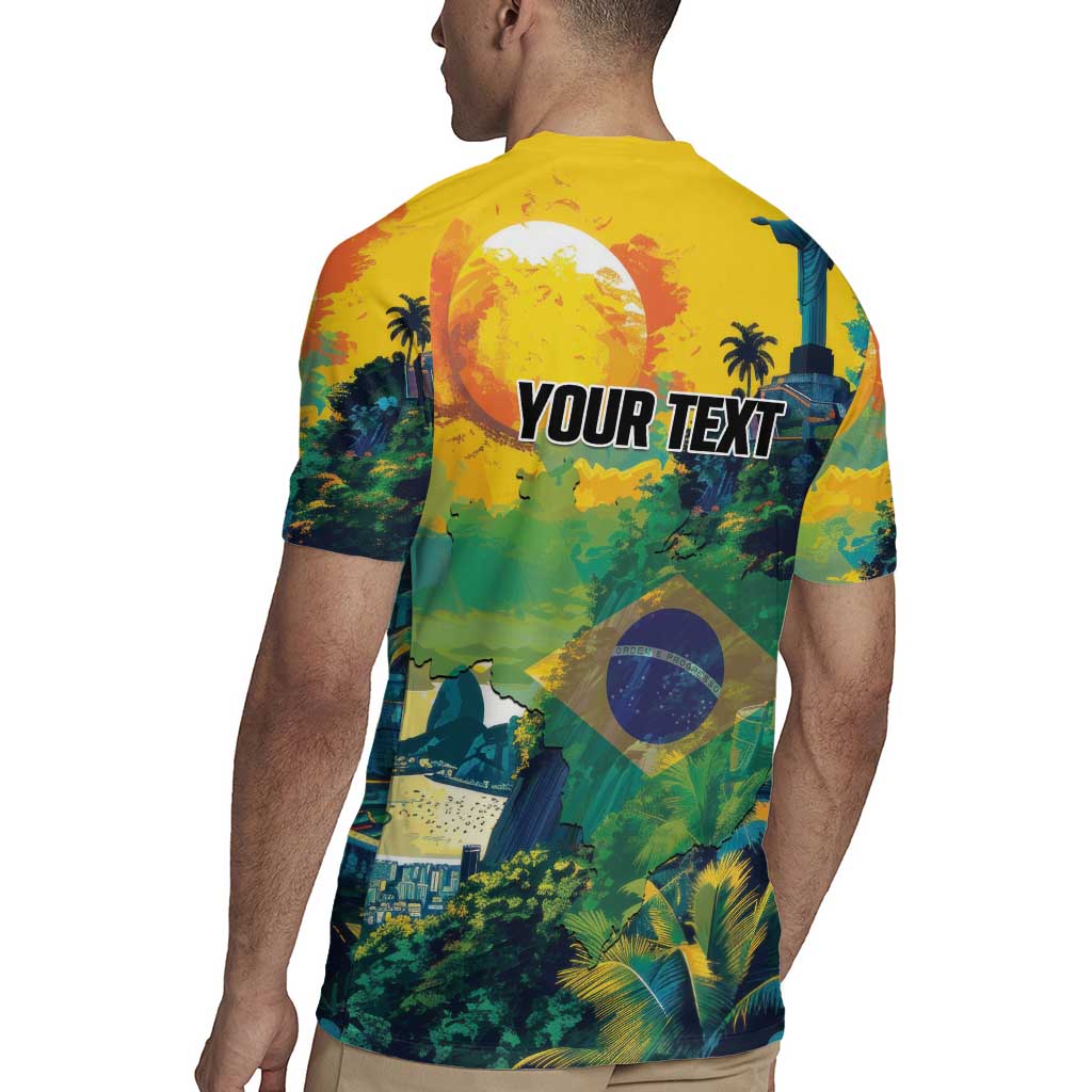 Personalized Brazil Sete de Setembro Rugby Jersey Brasil Rio de Janeiro Art Style - Wonder Print Shop