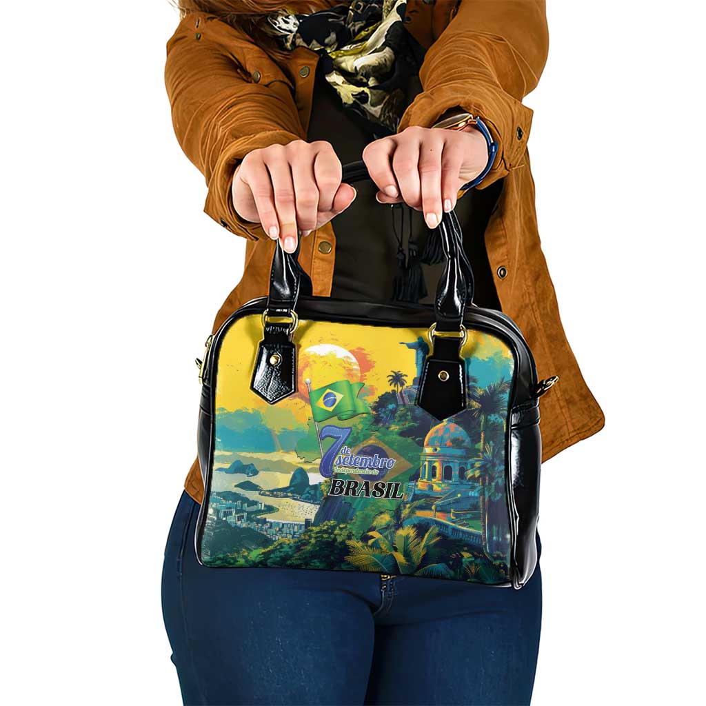 Brazil Sete de Setembro Shoulder Handbag Brasil Rio de Janeiro Art Style - Wonder Print Shop