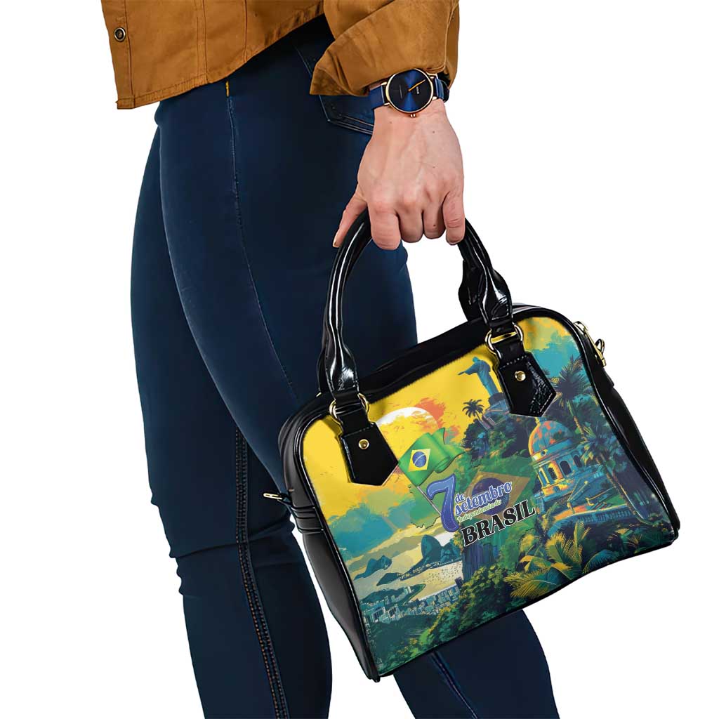 Brazil Sete de Setembro Shoulder Handbag Brasil Rio de Janeiro Art Style - Wonder Print Shop