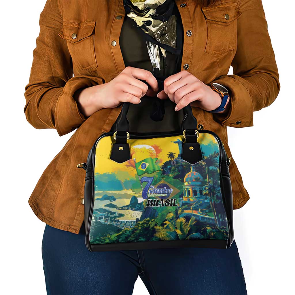Brazil Sete de Setembro Shoulder Handbag Brasil Rio de Janeiro Art Style - Wonder Print Shop