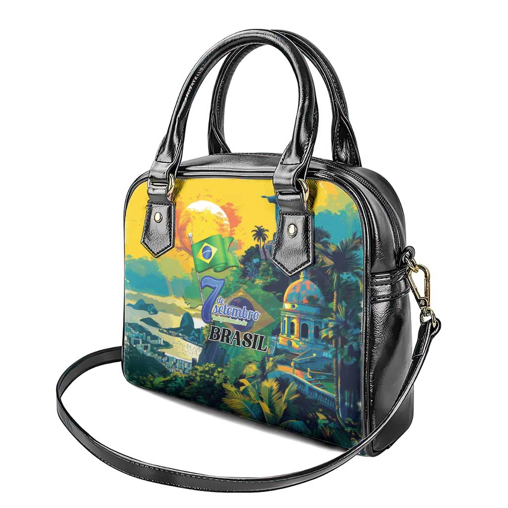 Brazil Sete de Setembro Shoulder Handbag Brasil Rio de Janeiro Art Style - Wonder Print Shop