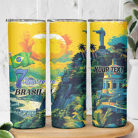 Personalized Brazil Sete de Setembro Skinny Tumbler Brasil Rio de Janeiro Art Style - Wonder Print Shop