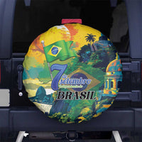 Brazil Sete de Setembro Spare Tire Cover Brasil Rio de Janeiro Art Style - Wonder Print Shop