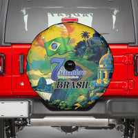 Brazil Sete de Setembro Spare Tire Cover Brasil Rio de Janeiro Art Style - Wonder Print Shop