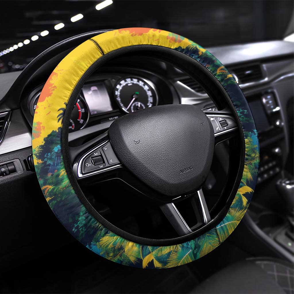 Brazil Sete de Setembro Steering Wheel Cover Brasil Rio de Janeiro Art Style - Wonder Print Shop