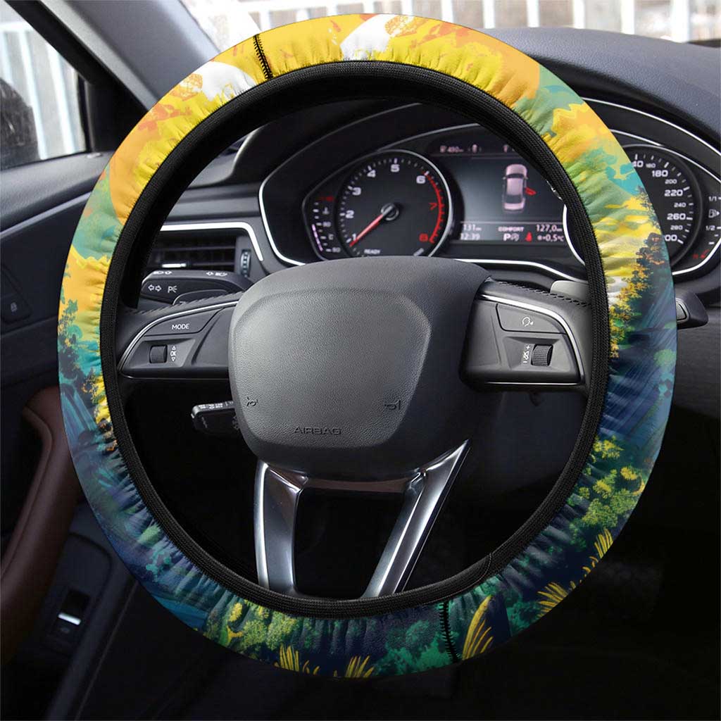 Brazil Sete de Setembro Steering Wheel Cover Brasil Rio de Janeiro Art Style - Wonder Print Shop