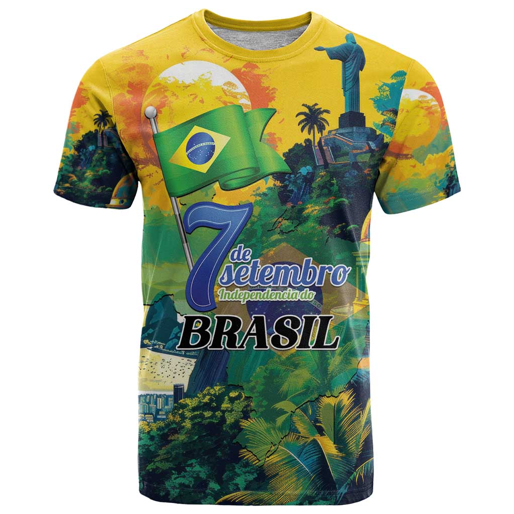 Personalized Brazil Sete de Setembro T Shirt Brasil Rio de Janeiro Art Style - Wonder Print Shop