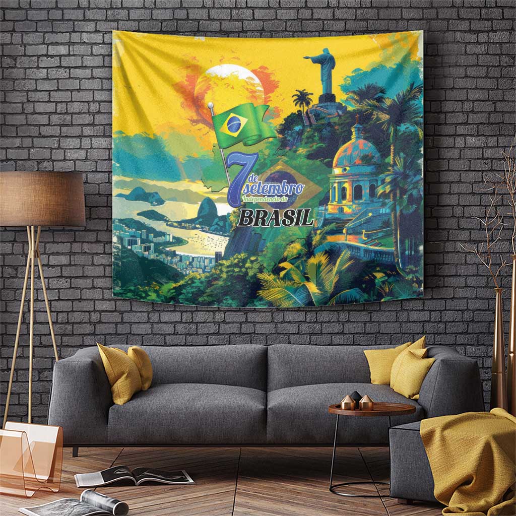 Brazil Sete de Setembro Tapestry Brasil Rio de Janeiro Art Style - Wonder Print Shop