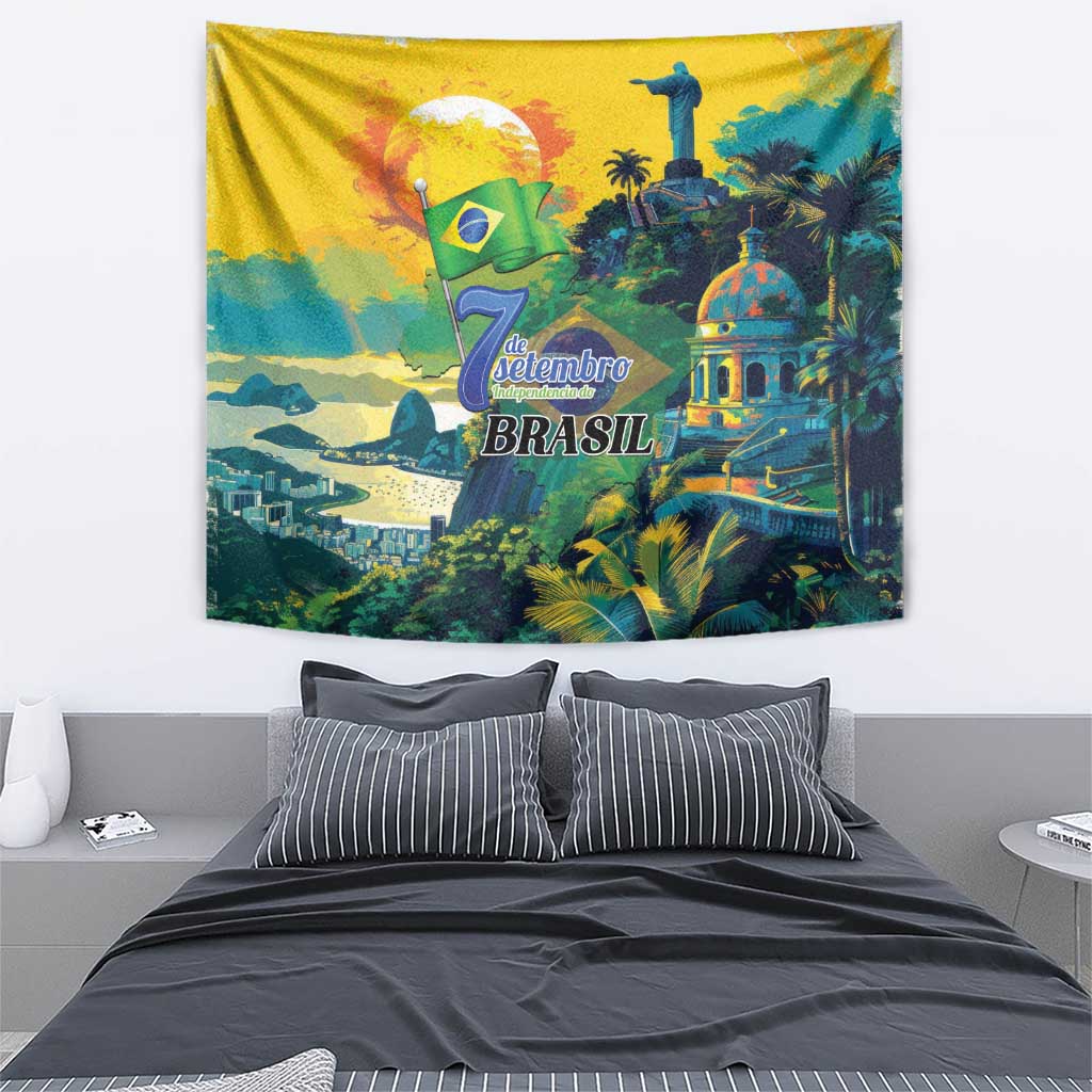 Brazil Sete de Setembro Tapestry Brasil Rio de Janeiro Art Style - Wonder Print Shop