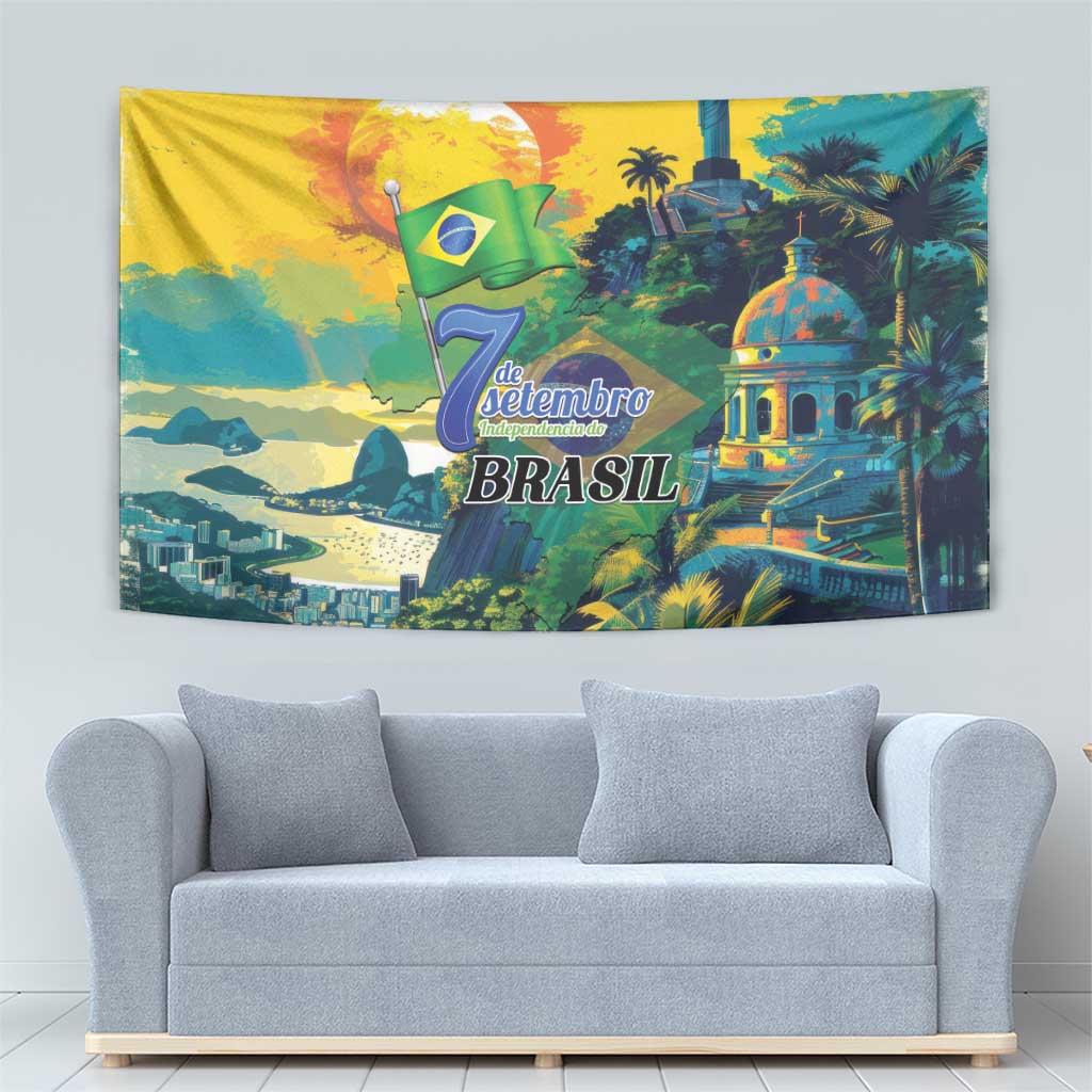 Brazil Sete de Setembro Tapestry Brasil Rio de Janeiro Art Style - Wonder Print Shop