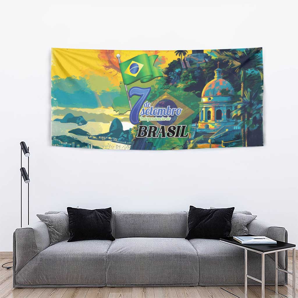 Brazil Sete de Setembro Tapestry Brasil Rio de Janeiro Art Style - Wonder Print Shop