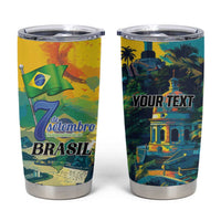Personalized Brazil Sete de Setembro Tumbler Cup Brasil Rio de Janeiro Art Style - Wonder Print Shop