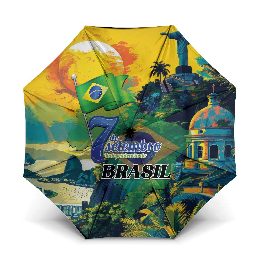 Brazil Sete de Setembro Umbrella Brasil Rio de Janeiro Art Style - Wonder Print Shop