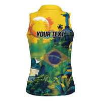 Personalized Brazil Sete de Setembro Women Sleeveless Polo Shirt Brasil Rio de Janeiro Art Style - Wonder Print Shop