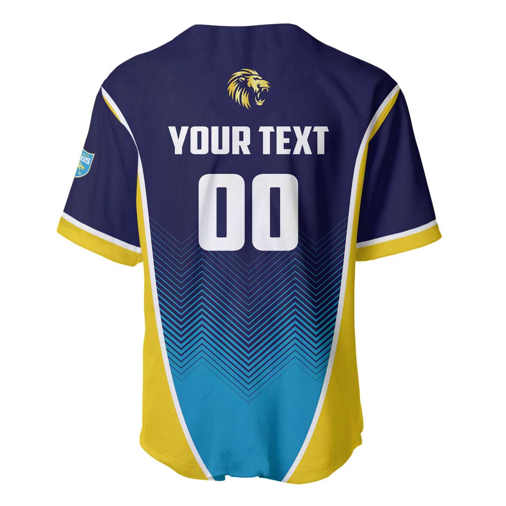 Custom St Lucia Kings Cricket Baseball Jersey Beinspired Come On - Wonder Print Shop