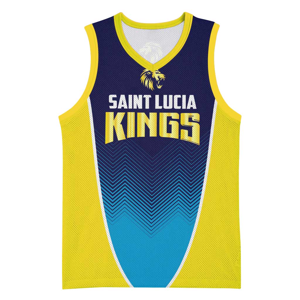 Custom St Lucia Kings Cricket Basketball Jersey Beinspired Come On - Wonder Print Shop